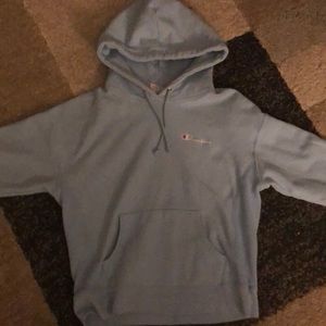 Baby blue champion hoodie